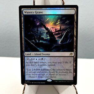 WATERY GRAVE LAND FOIL Edge of Eternities Pack Fresh Mint MTG